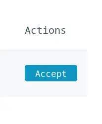 Accept Action Button