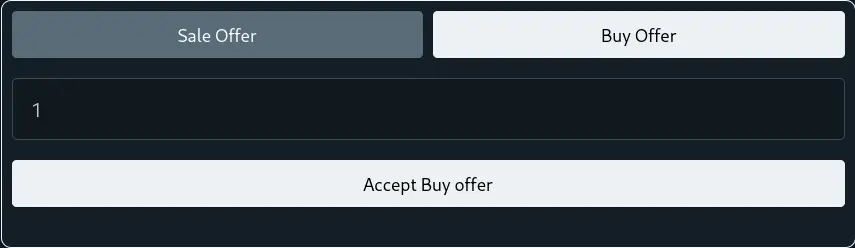 Accept Buy Offer