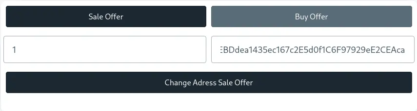 Change Address Sale Offer